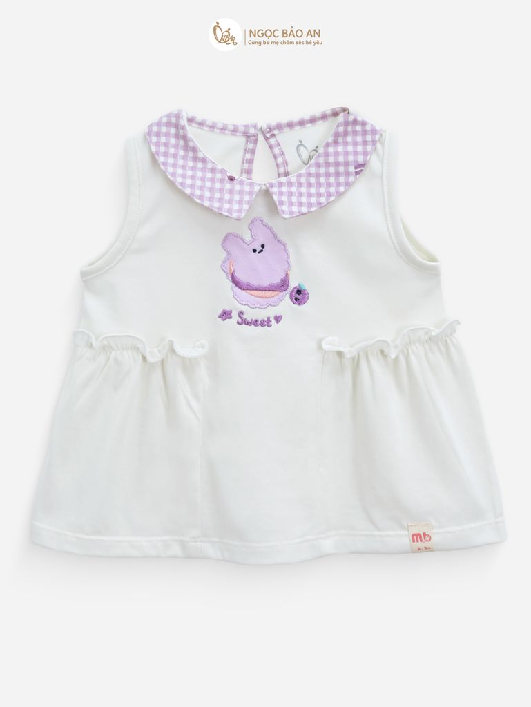 [M&B] BST CANDY: Bộ áo quần lửng cotton dáng bí M&b cho bé (Bánh Kem Sweet)