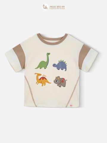 [M&B] BST DINO: Bộ ngắn bé trai M&B cotton (Dino Gang)