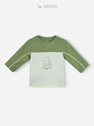 [M&B] BST DINO: Bộ áo quần dài tay M&B cotton bé trai (Little Dino)