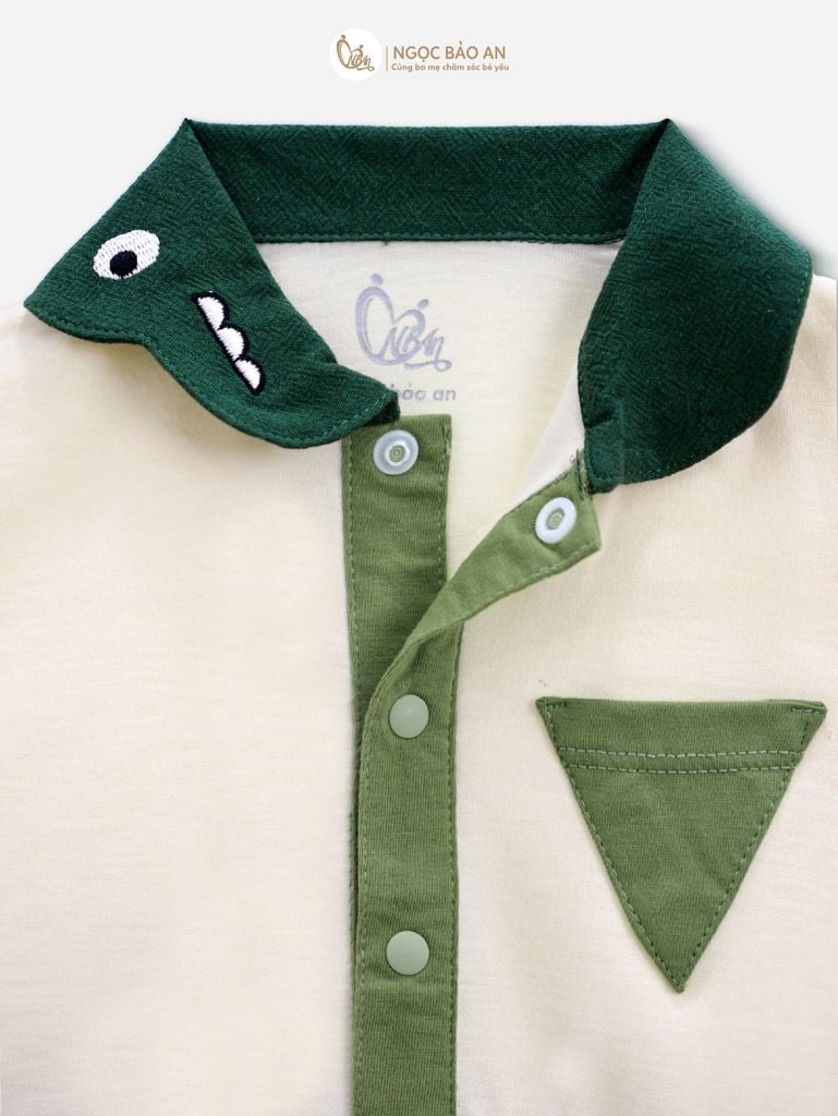 [M&B] BST DINO: Body đùi M&B cotton bé trai (Snuggle Dino)