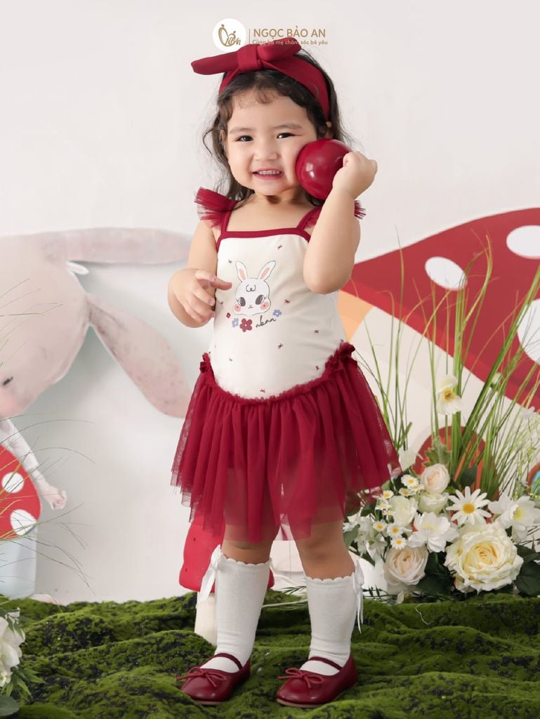[M&B] BST THỎ MƠ: Bodychip giả váy dáng Ballet thỏ mơ