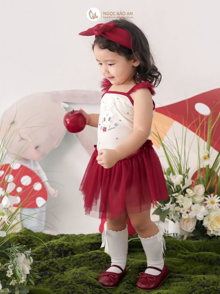 [M&B] BST THỎ MƠ: Bodychip giả váy dáng Ballet thỏ mơ