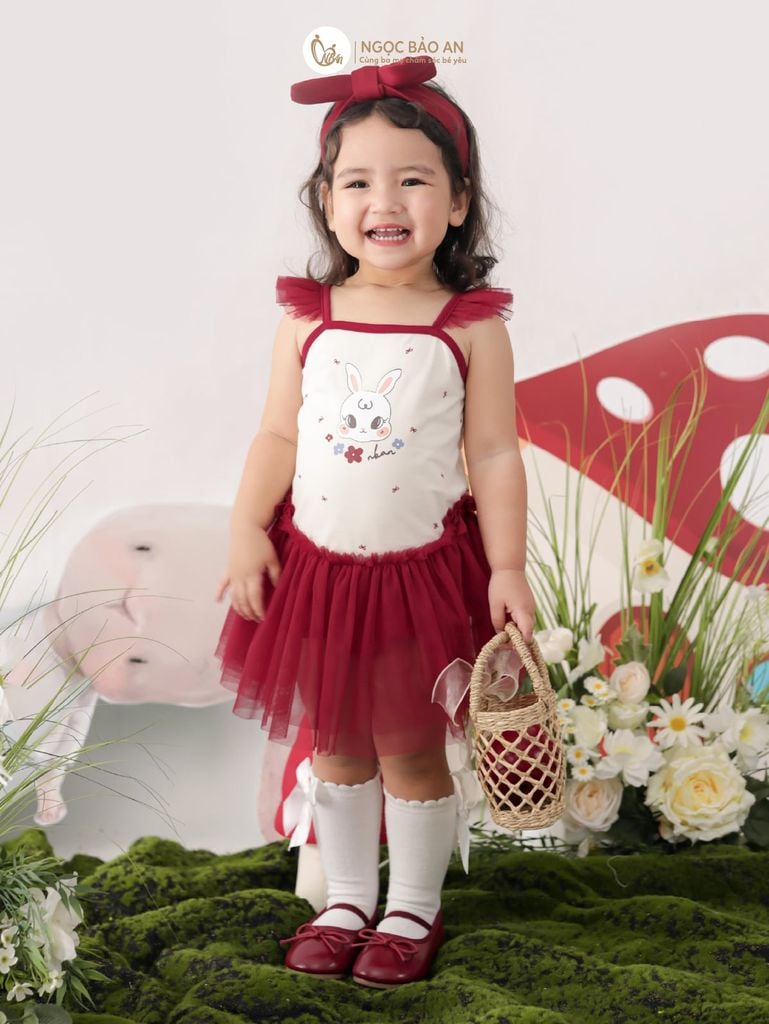 [M&B] BST THỎ MƠ: Bodychip giả váy dáng Ballet thỏ mơ