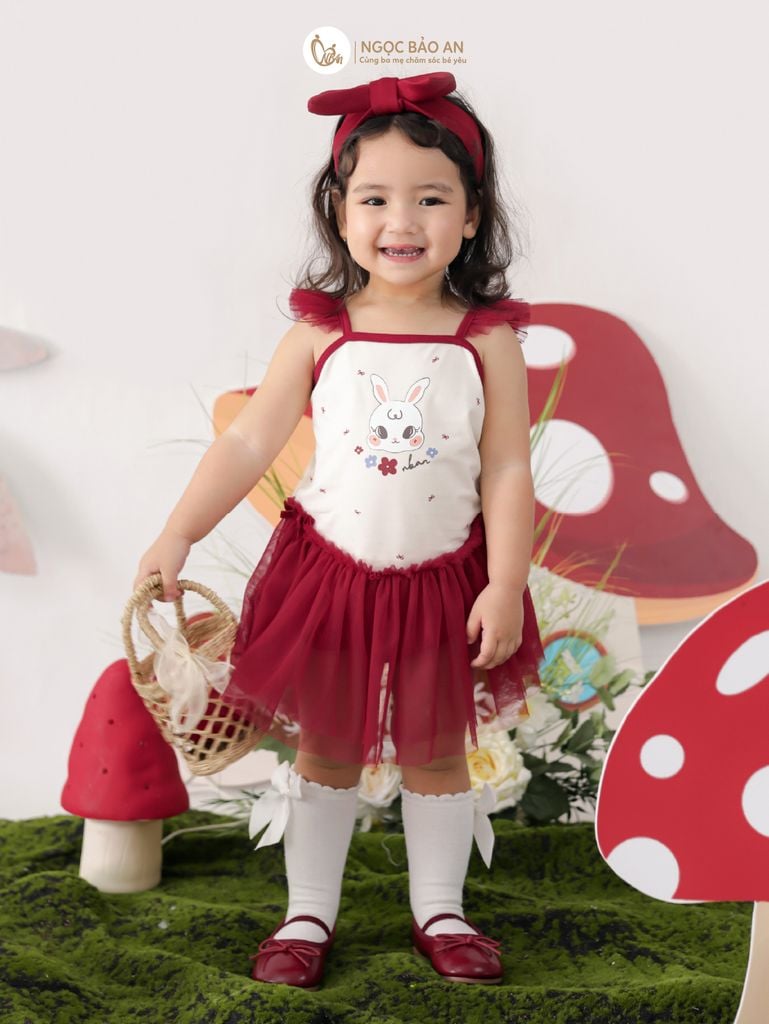 [M&B] BST THỎ MƠ: Bodychip giả váy dáng Ballet thỏ mơ