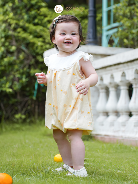 [M&B] BST GHS: Body đùi cotton cánh tiên gấu chanh vàng