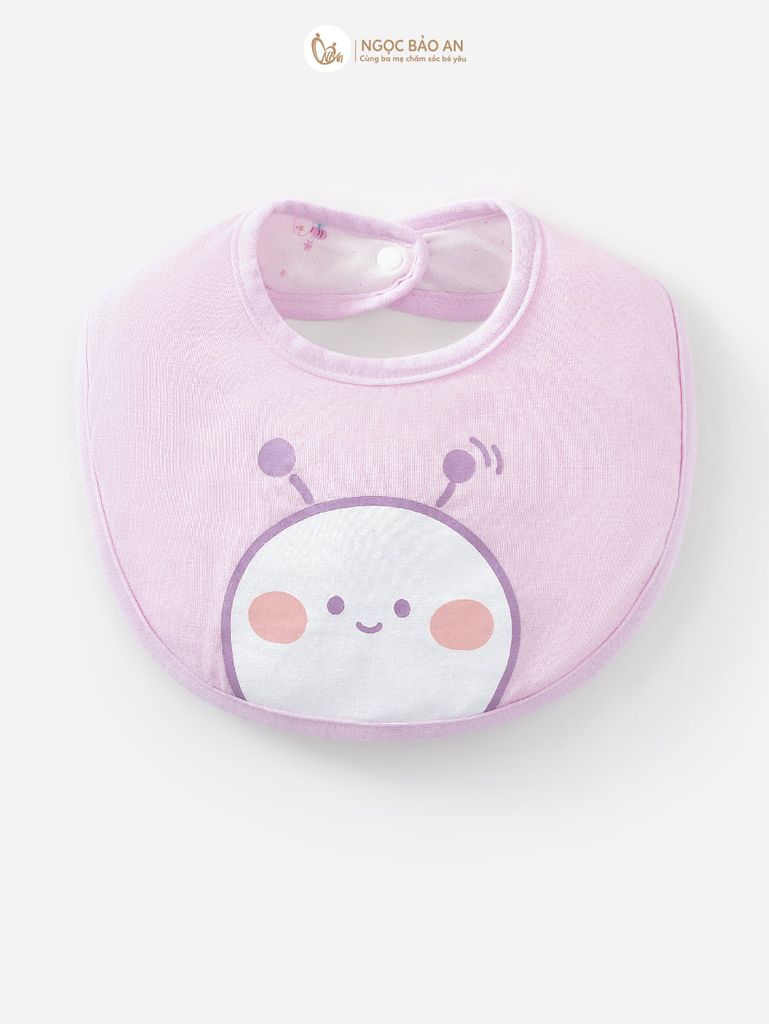 [M&B] Set 2 yếm nút ong tím (NB-24m)