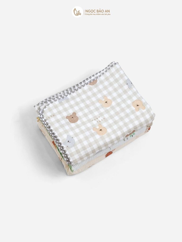 [M&B] Khăn tắm Muslin cao cấp 4 lớp 75x100cm