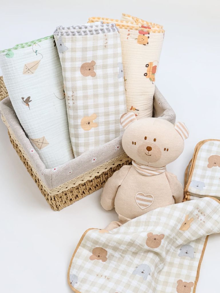 [M&B] Khăn tắm Muslin cao cấp 4 lớp 75x100cm