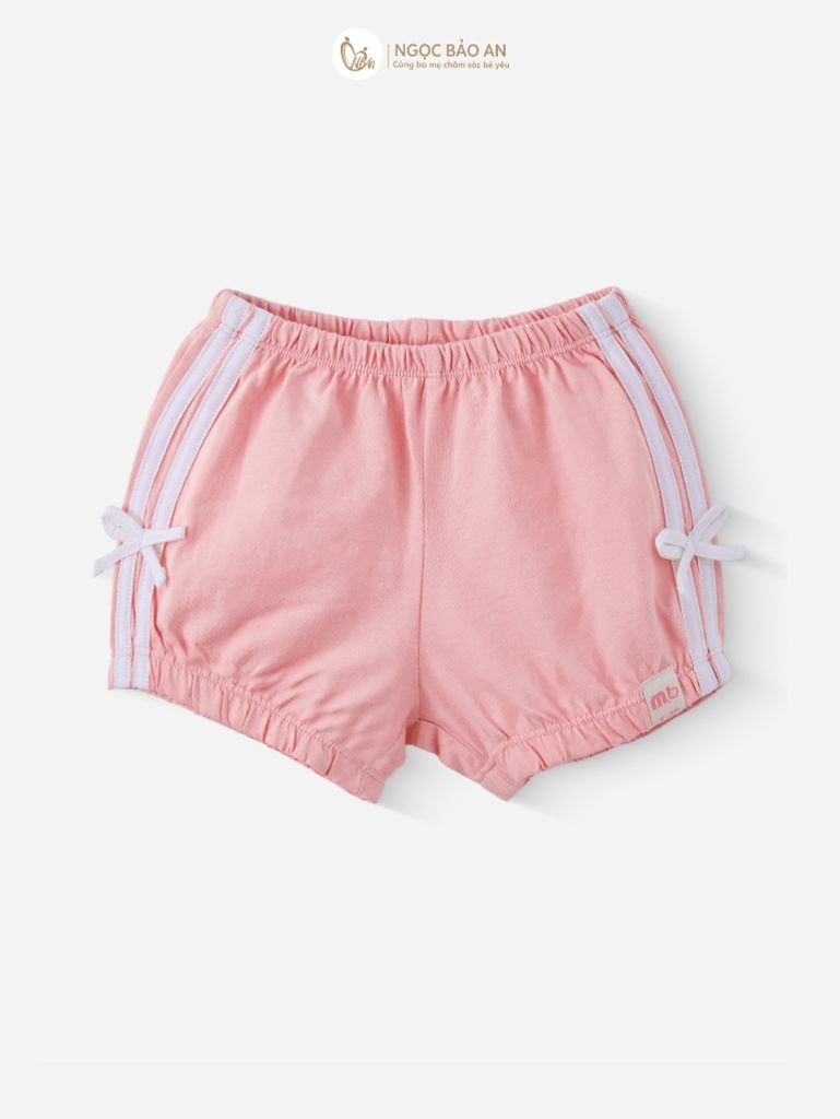 [M&B] BST PINK GIRL: Bộ sát nách babydoll caro gấu hồng