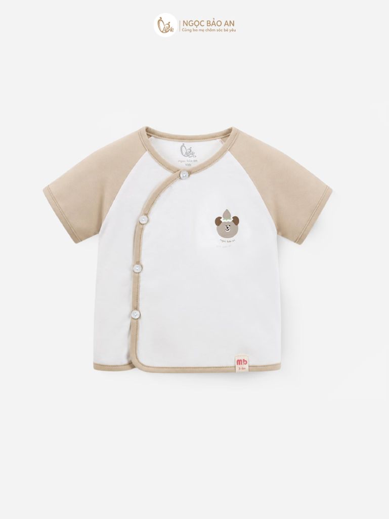 [M&B] Bộ ngắn cài bên cotton gấu nâu PM