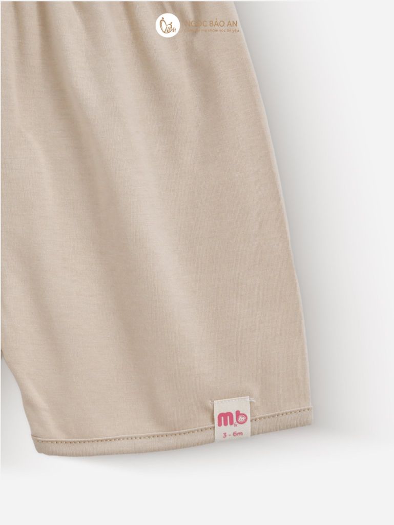 [M&B] Bộ ngắn cài bên cotton gấu nâu PM