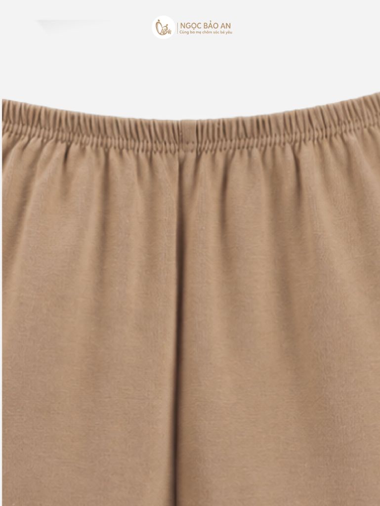 [M&B] Bộ tay dài cài bên cotton gấu thỏ nâu