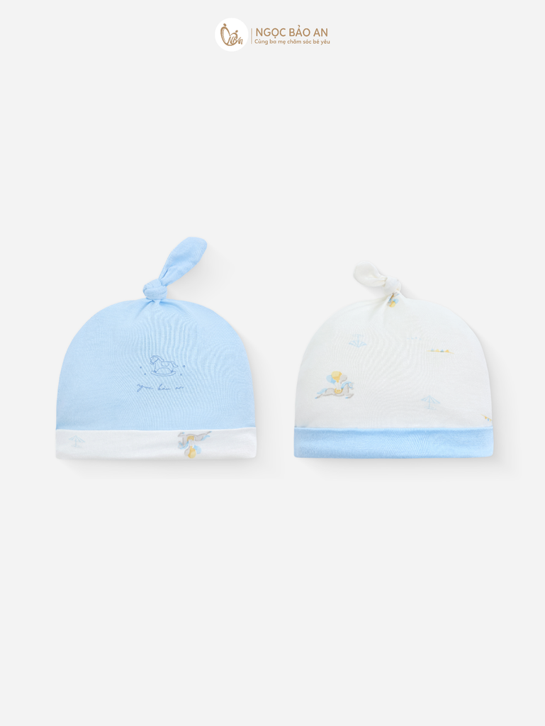 [M&B] Set 2 nón chóp sơ sinh pony (NB-3m) [CBSSVISCOSE]