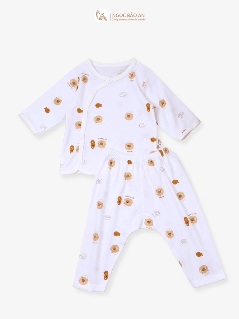 Áo lẻ cài bên Honey hoạ tiết đáng yêu