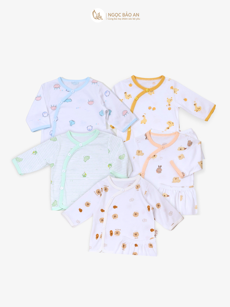 Set 5 áo Cài Bên Honey cotton