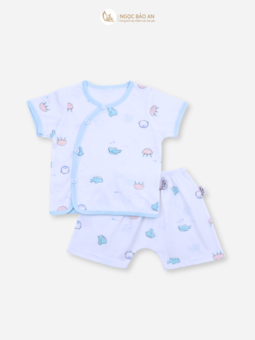 [HONEY] Bộ quần áo sơ sinh cotton thoáng mát