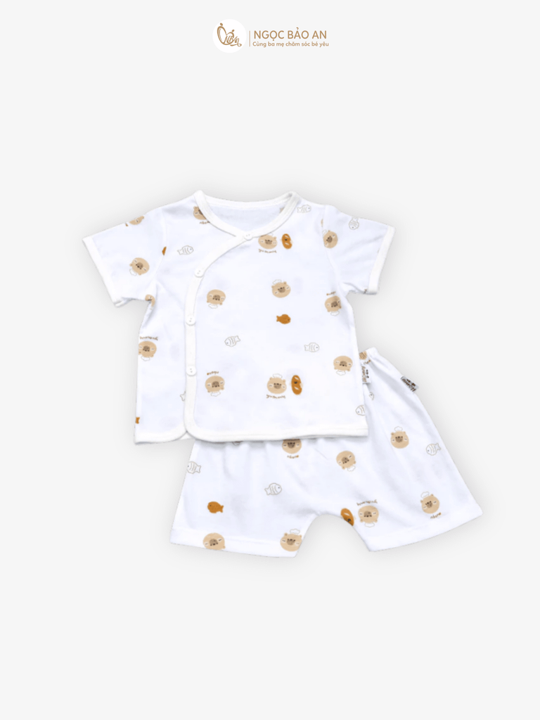 Áo lẻ cài bên Honey hoạ tiết đáng yêu