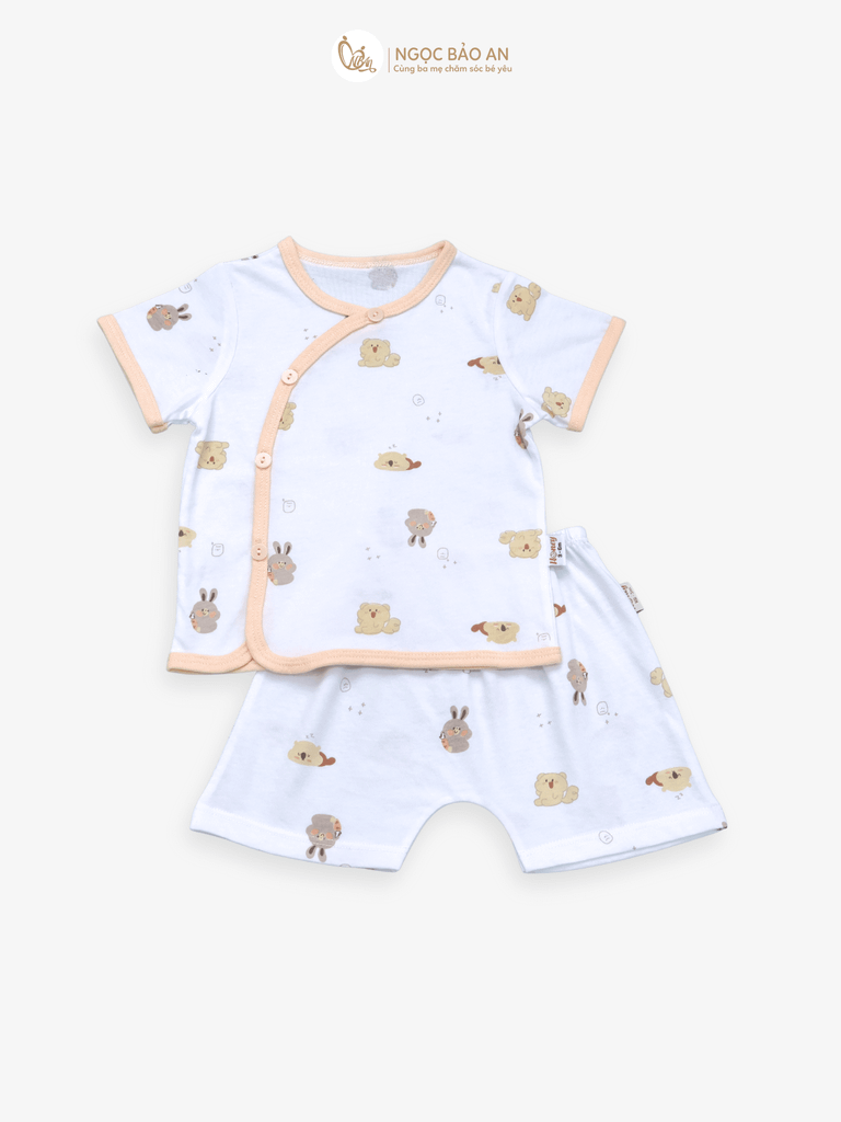 Áo lẻ cài bên Honey hoạ tiết đáng yêu