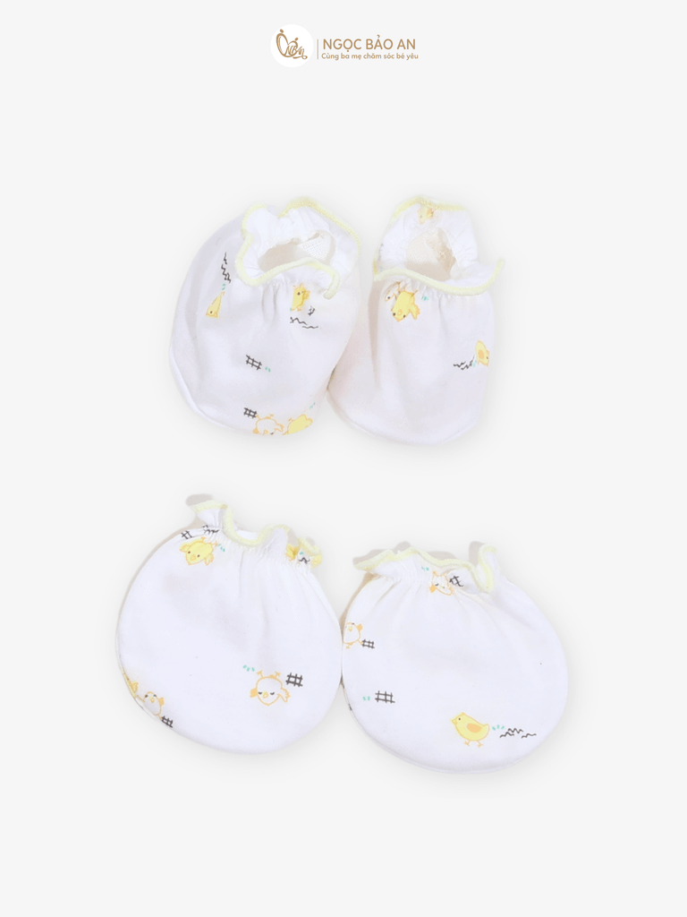 [HONEY] Bộ bao tay chân sơ sinh Honey cotton