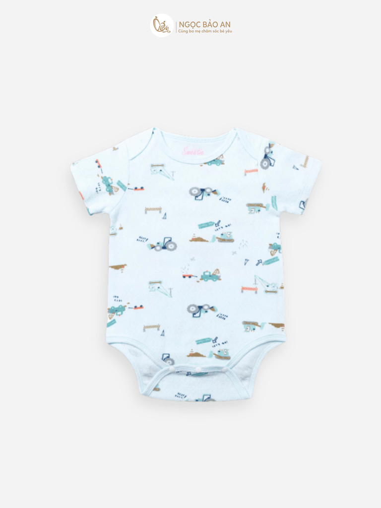 [M&B] Bộ bodysuit sát nách, cộc tay, tay dài sơ sinh