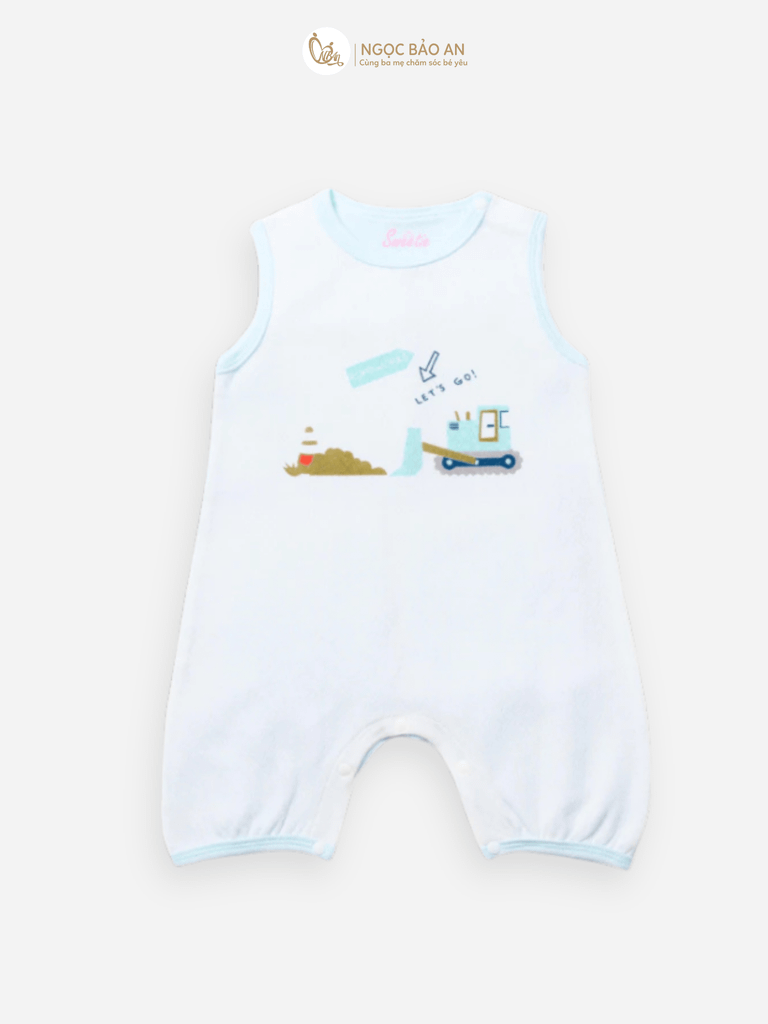 [M&B] Bộ bodysuit sát nách, cộc tay, tay dài sơ sinh