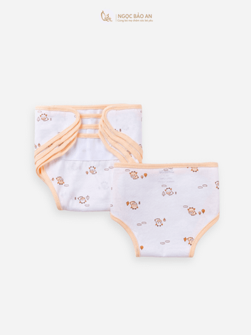 Tã dán sơ sinh in hình Honey cotton