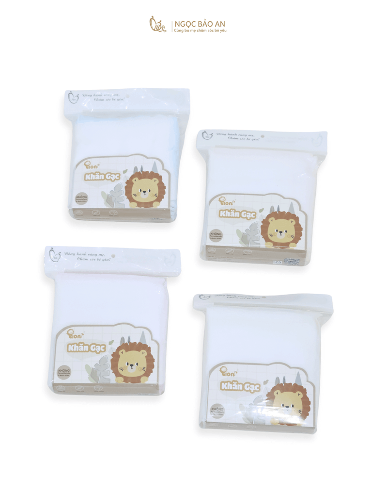 [Lion] Khăn Gạc Sữa 4 Lớp Lion 25x28cm