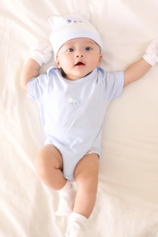 [M&B] Bodychip tay ngắn cotton rùa xanh