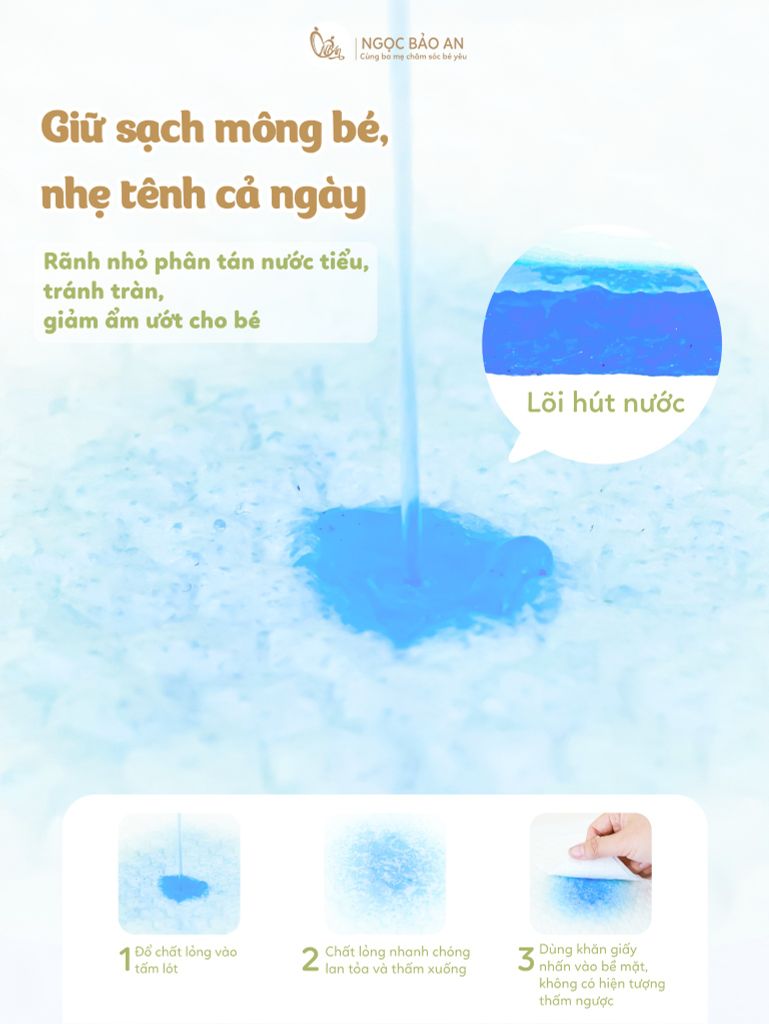 [M&B] COMBO Tấm lót chống thấm M&B dùng 1 lần 60 Miếng