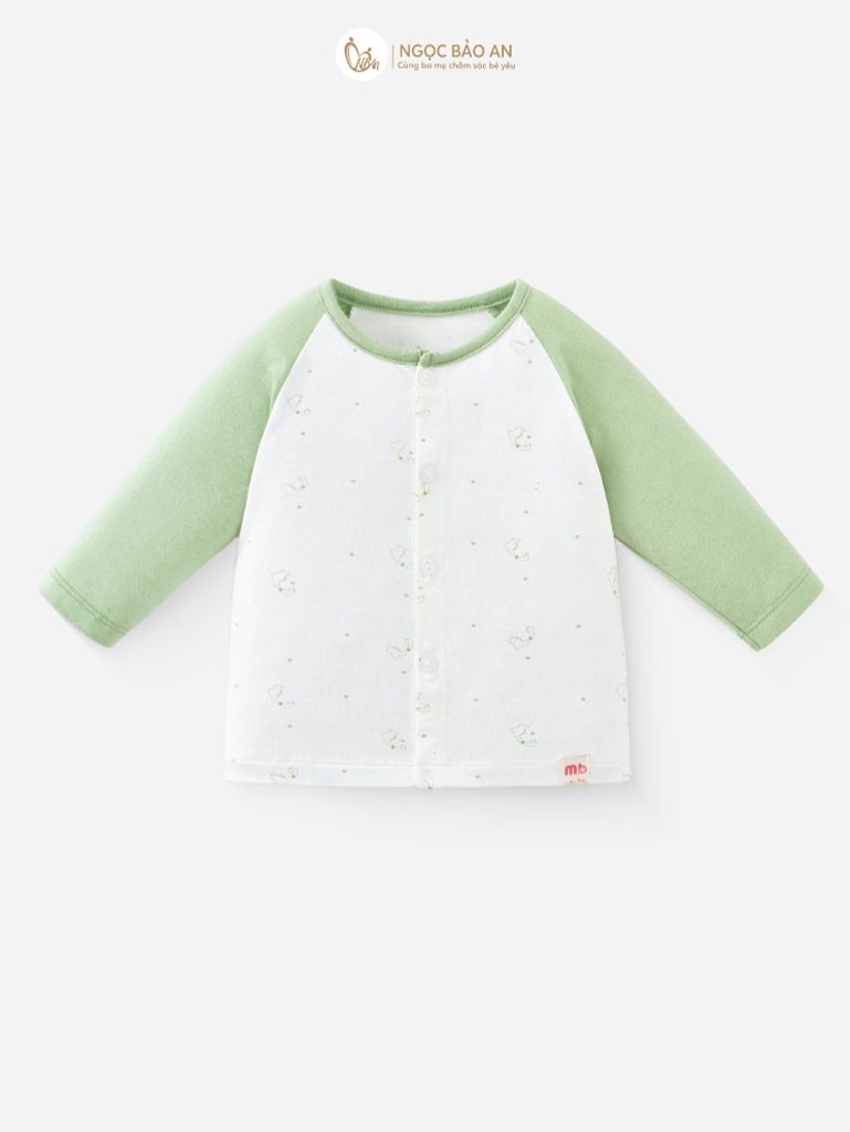 [M&B] CB1: Bộ dài tay cài giữa + set nón chóp bao tay chân bo Dino (NB-3m)