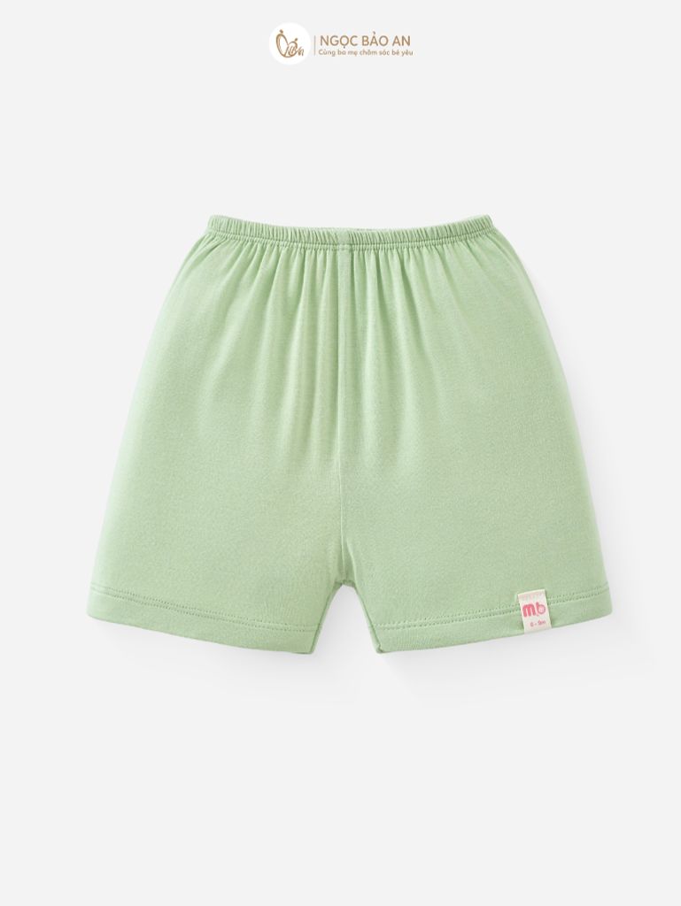 [M&B] Bộ tay ngắn cài giữa caro dino ngọc (0-24m)