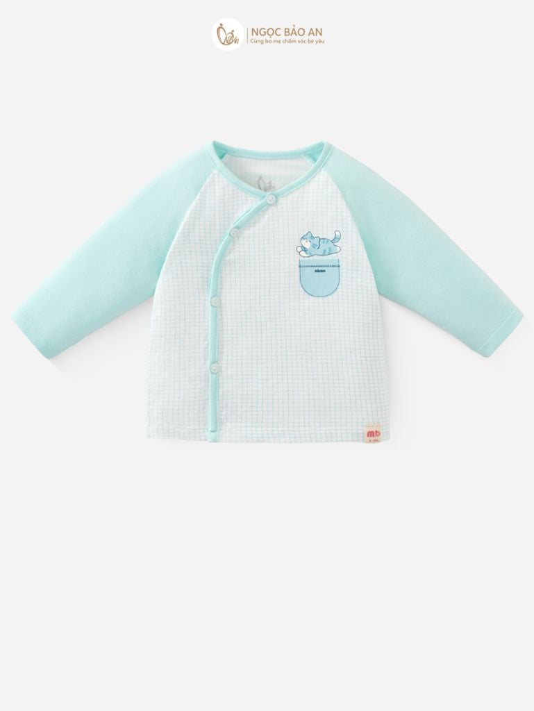 [M&B] CB3: Combo Ấm Áp Caro Cat Mint (NB-3m)