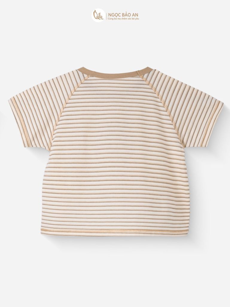 [M&B] BST SÓC: Bộ ngắn bé Trai M&B cotton (Chipmunk sọc nâu)