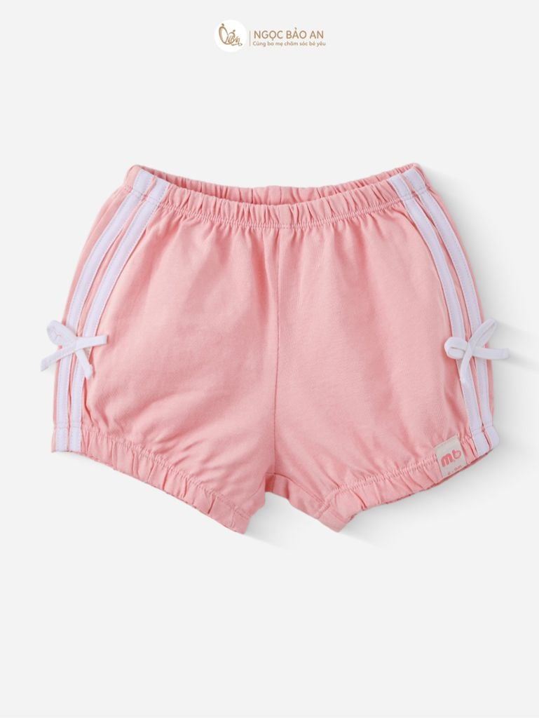 [M&B] BST PINK GIRL: Bộ sát nách babydoll Caro gấu hồng