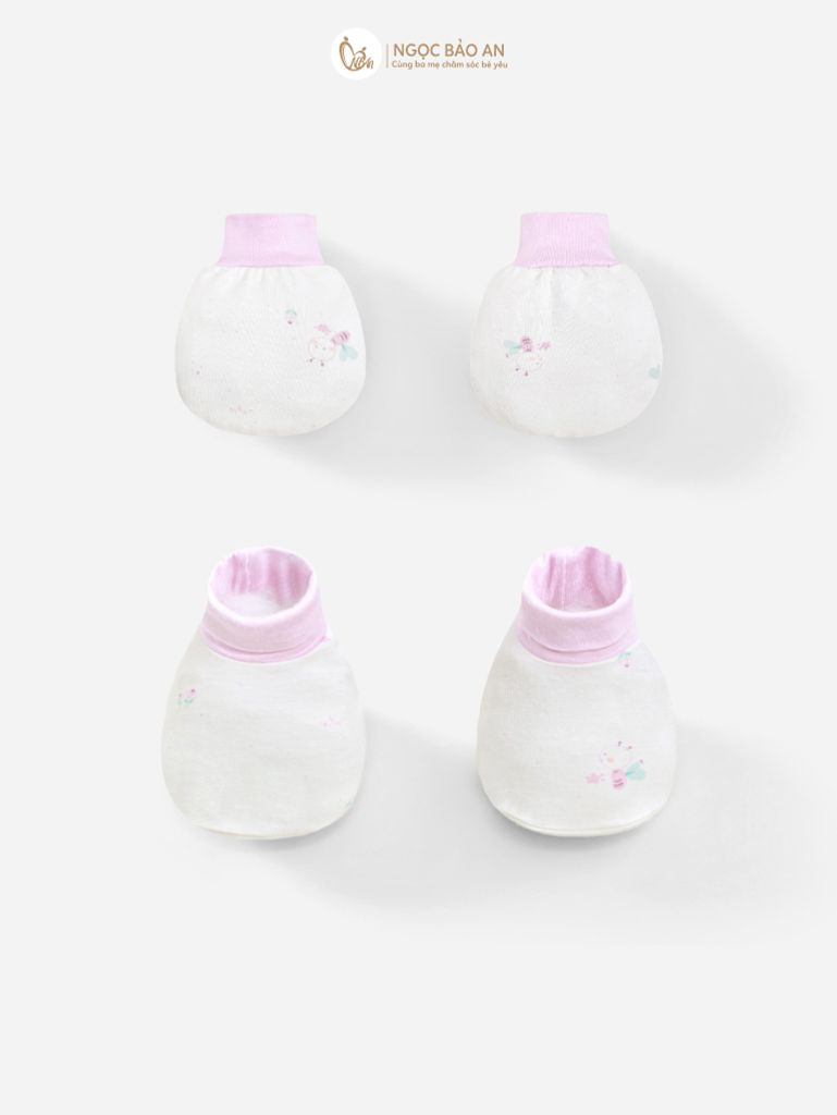 [M&B] Bộ bao tay chân sơ sinh Ong Tím [CBSSVISCOSE]