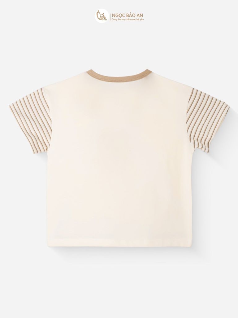 [M&B] BST SÓC: Bộ ngắn bé Trai M&B cotton (Thỏ Sóc Nâu)