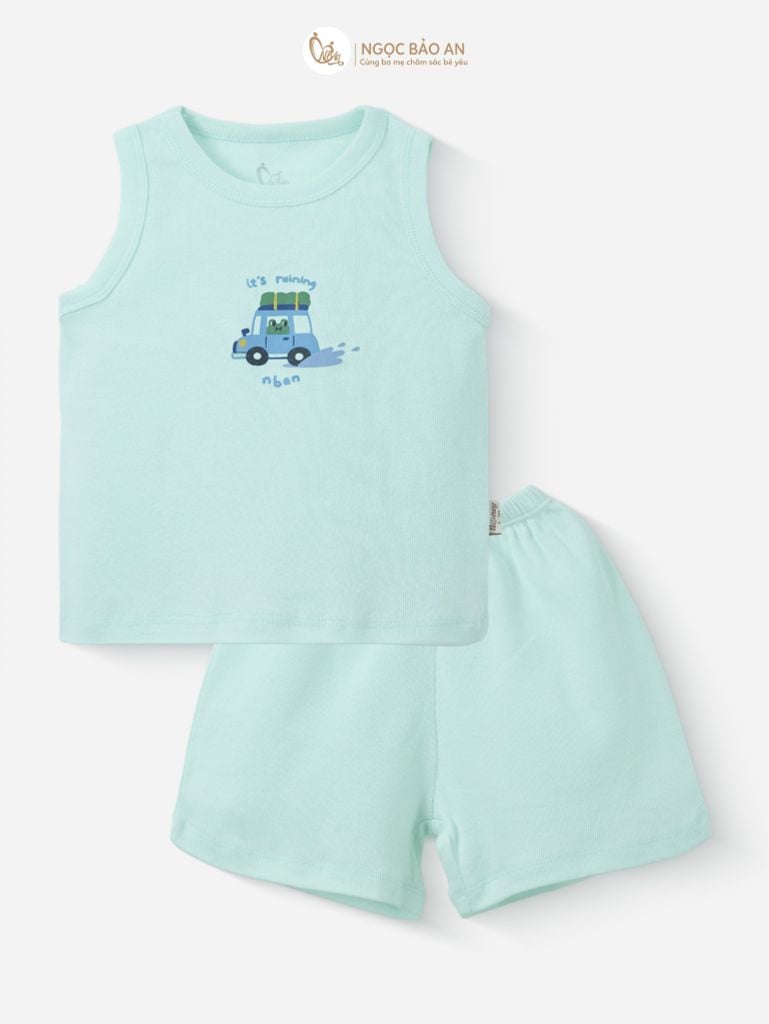 [HONEY] Bộ ngắn sát nách thể thao Honey cho bé (Xe Hơi Ngọc)