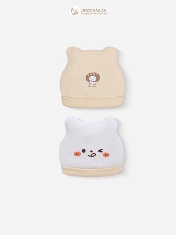 [M&B] Set 2 nón bo cotton gấu bread vàng
