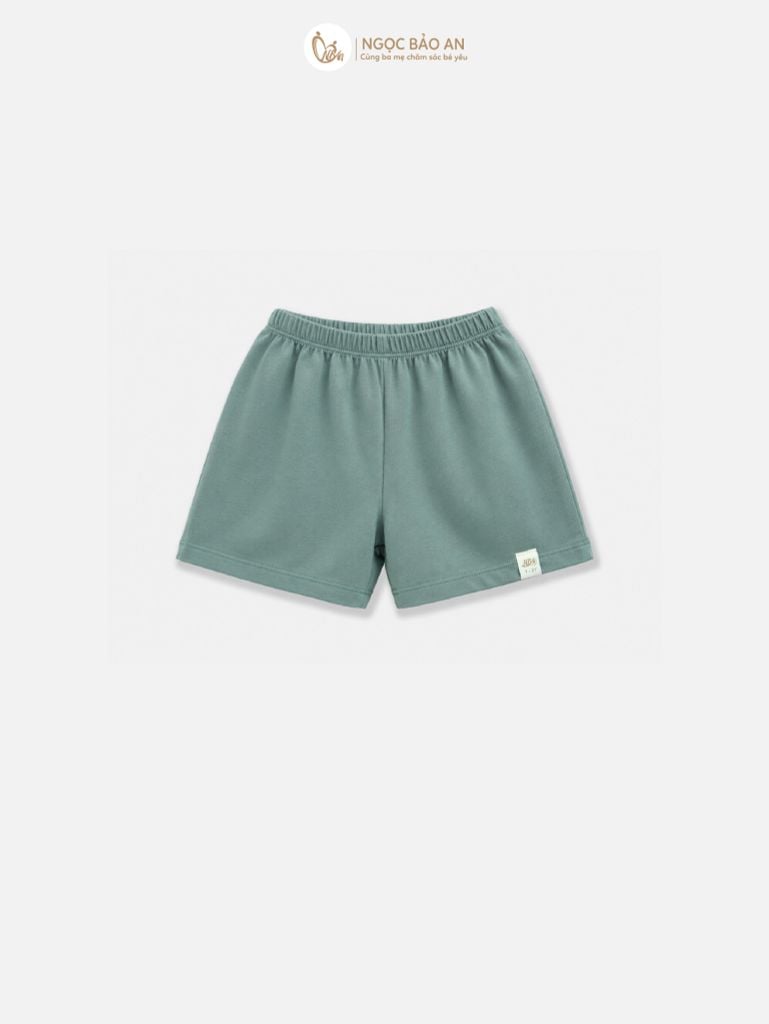[NGỌC BẢO AN KIDS] Bộ sát nách thể thao cotton co giãn 4c xanh ghi (1-3 tuổi)