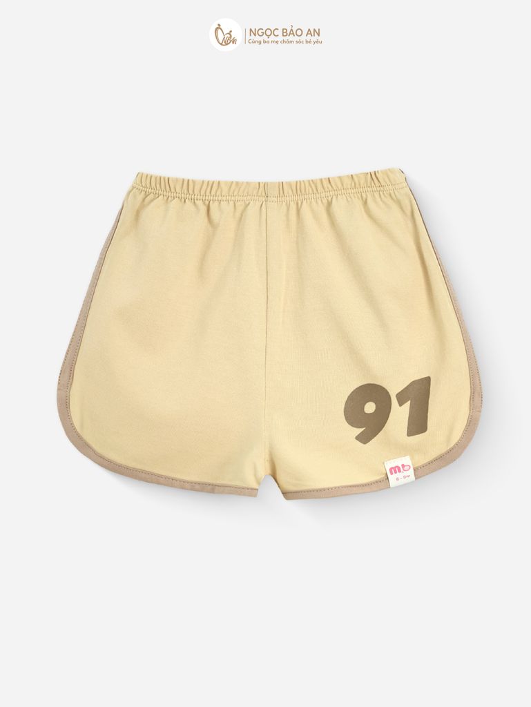 [M&B} BST CÚN: Bộ tay ngắn thể thao cotton cún sọc 91