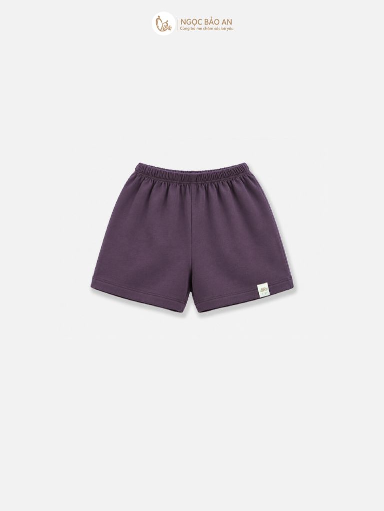 [NGỌC BẢO AN KIDS] Bộ sát nách thể thao cotton co giãn 4c tím nhạt  (1-3 tuổi)