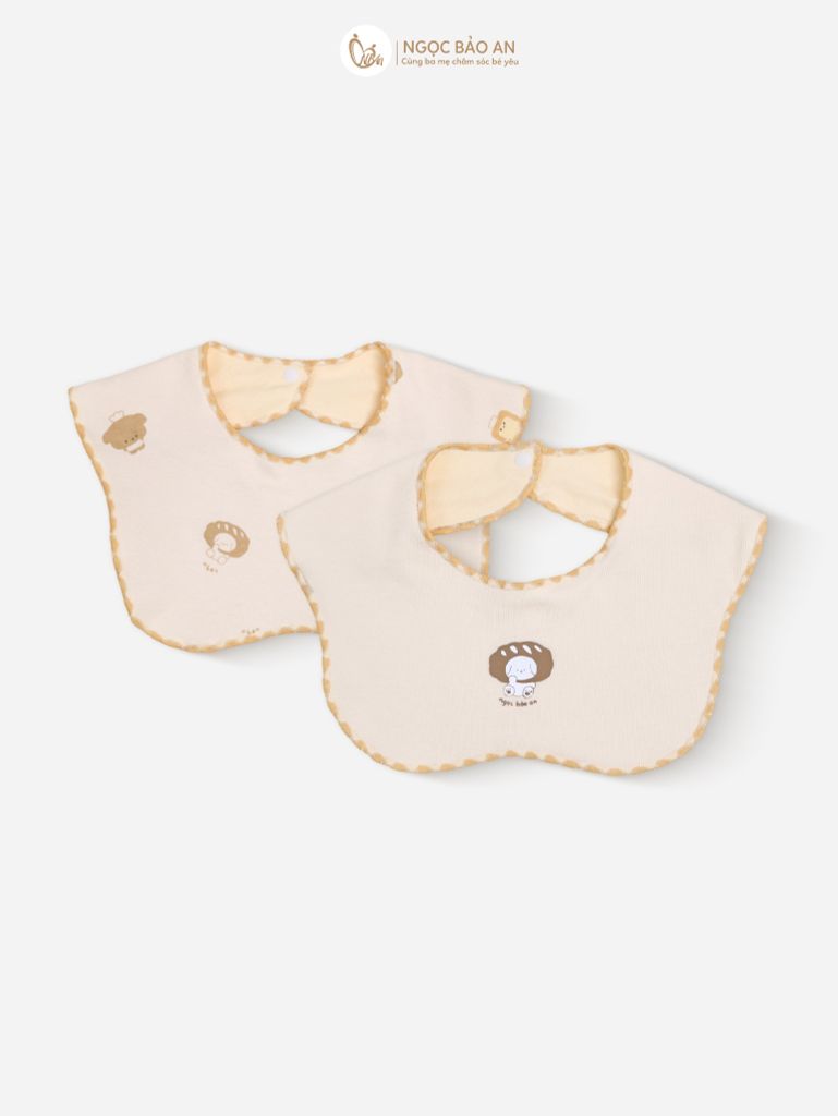 [M&B] Combo Sơ Sinh cotton tone Vàng in hình họa tiết đầy đủ phụ kiện(CBSScotton2025)