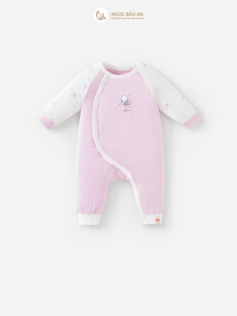 [M&B] CB2: Set bodysuit dáng dài + body đùi tay ngắn + bodychip tay ngắn Ong Tím (NB-3m)