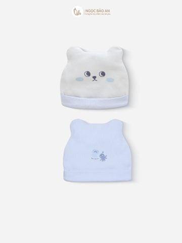 [M&B] Set 2 nón bo cotton rùa và bạch tuộc xanh