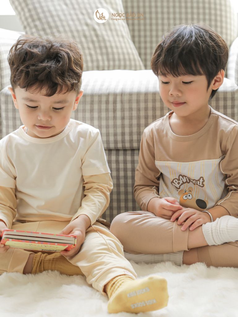 [M&B] BST CÚN: Bộ quần áo dài tay cotton M&B (NBAn Sport)