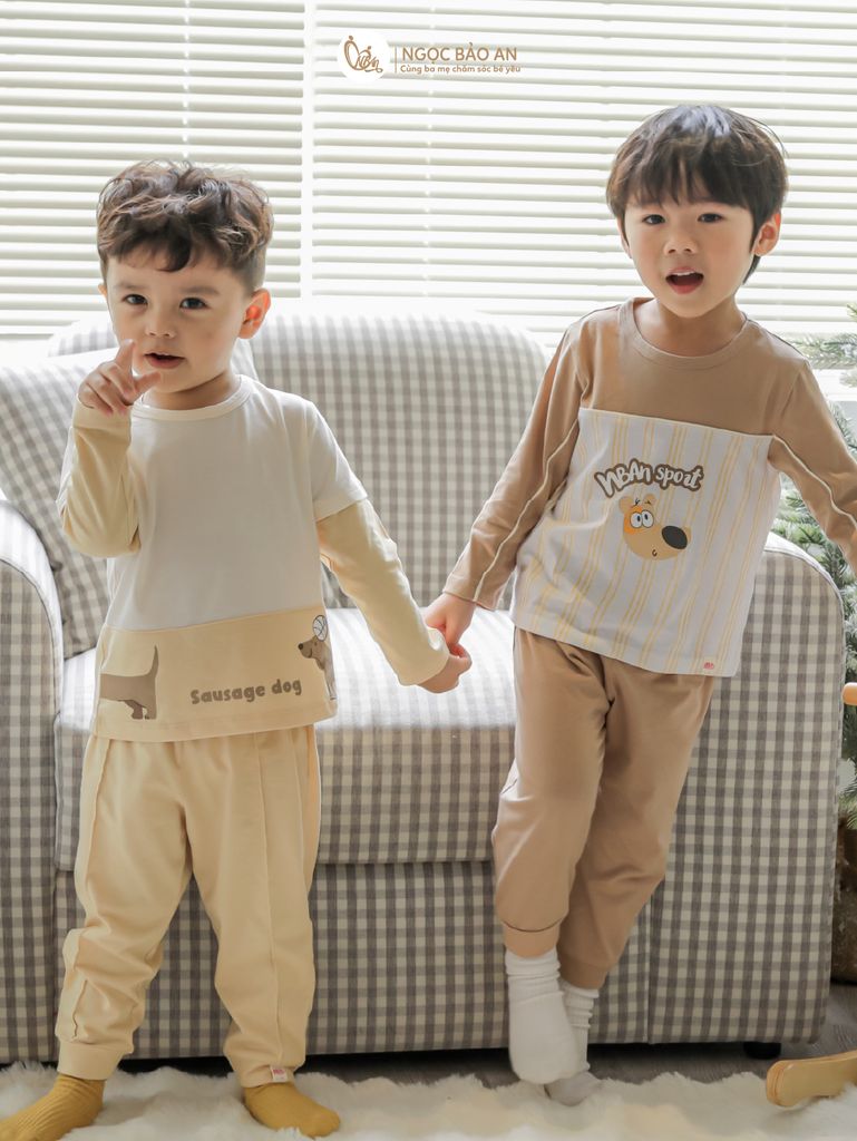 [M&B] BST CÚN: Bộ quần áo dài tay cotton M&B (NBAn Sport)
