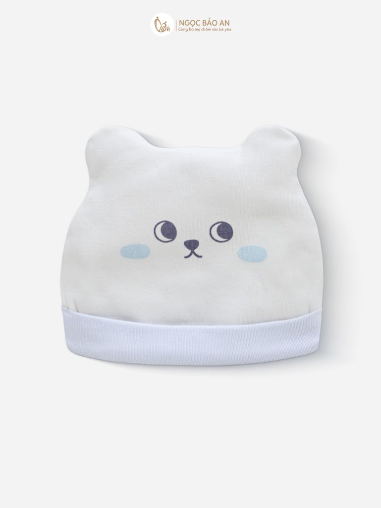 [M&B] Set nón bao tay chân thun cotton sơ sinh rùa xanh