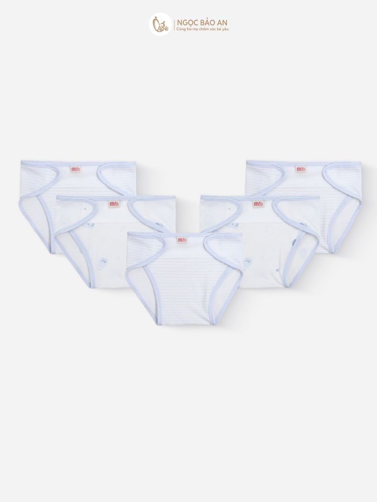 [M&B] Combo Sơ Sinh cotton tone Xanh in hình họa tiết đầy đủ phụ kiện(CBSScotton2025)