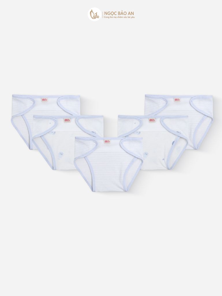 [M&B] Tã dán sơ sinh cotton sọc rùa và bạch tuộc xanh