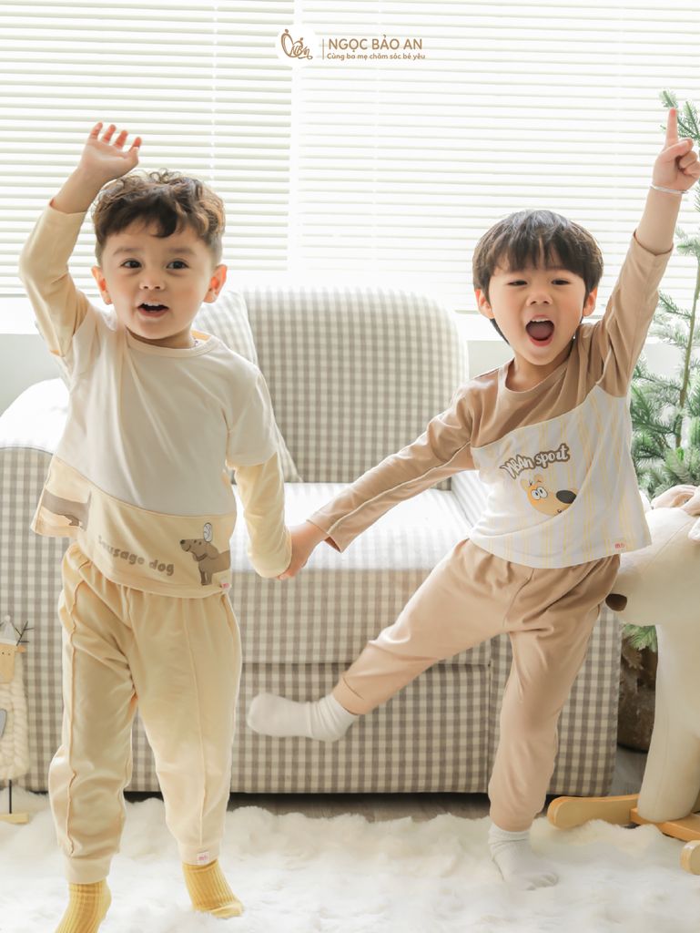 [M&B] BST CÚN: Bộ quần áo dài tay cotton M&B (NBAn Sport)
